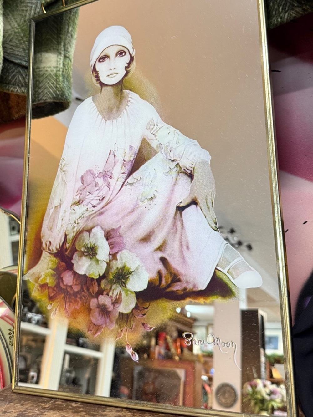 Vintage Sara Moon Mirror